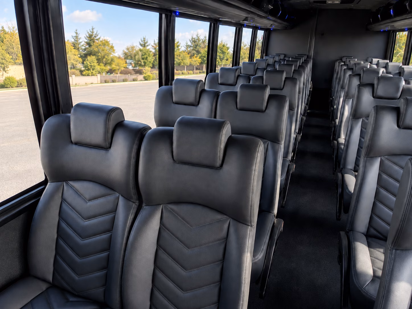 midland airport transportation onboard seating