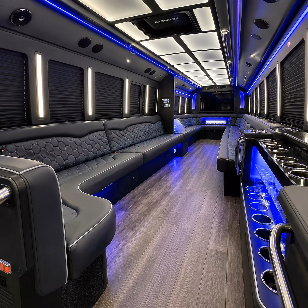 midland party bus rentals inside