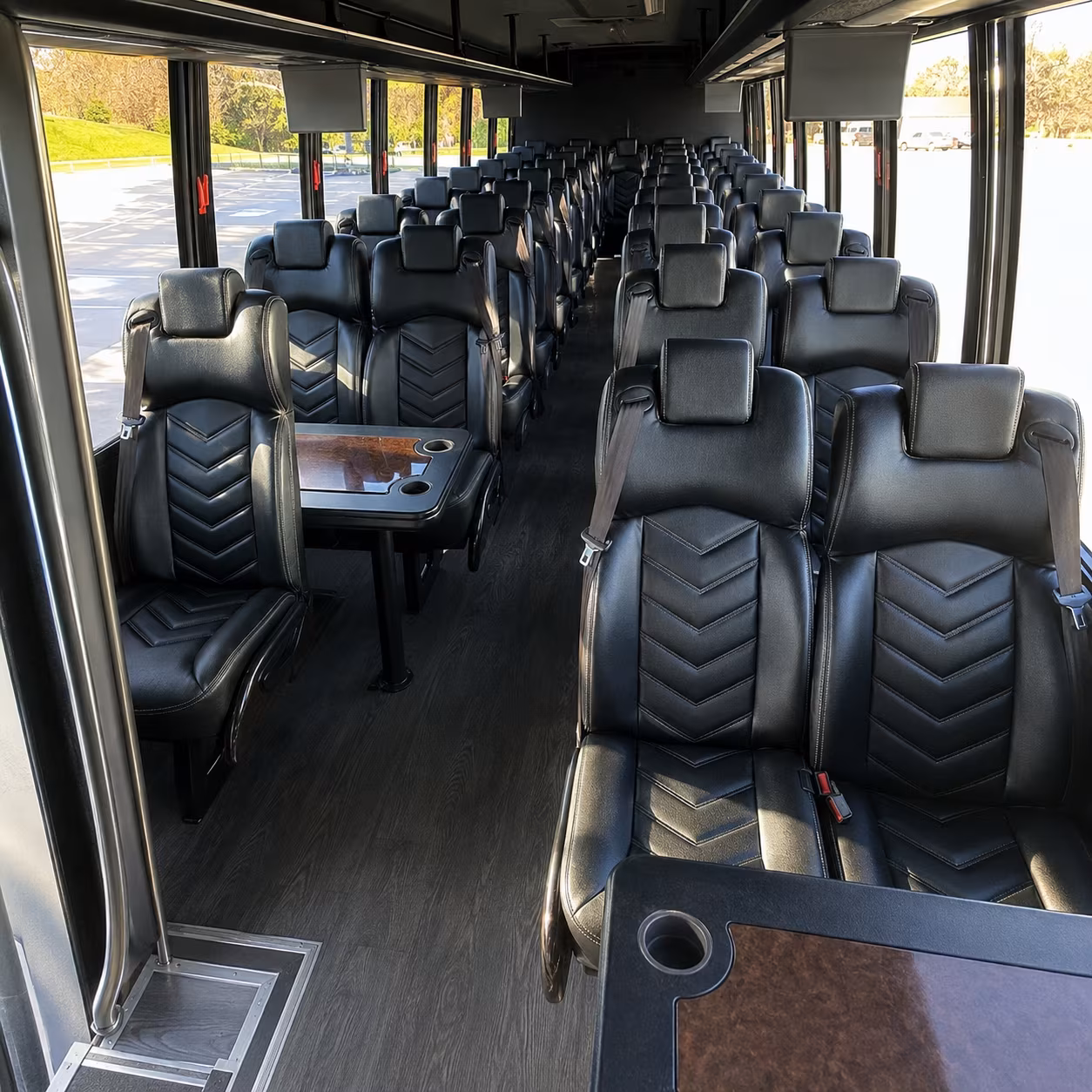 midland sporting event transportation onboard seating
