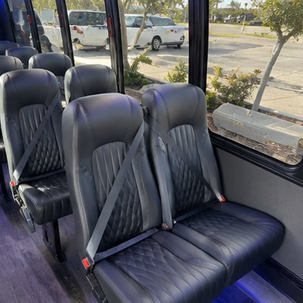 midland wedding transportation onboard seating